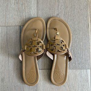 Tory Burch Brown Leather Sandals